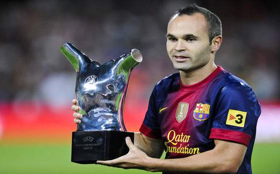 Andres Iniesta Best Player In Europe Award