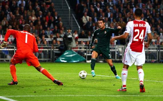 Cristiano Ronaldo
            scores against Ajax