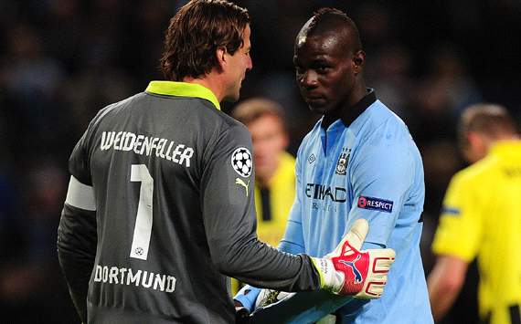 Weidenfeller & Balotelli - Manchester City-Borussia Dortmund - Champions League