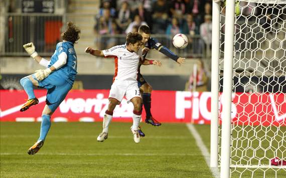 Jack McInerney, Philadelphia Union; Bobby Shuttleworth, Ryan Guy, New England Revolution; MLS