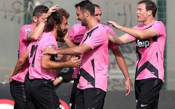 Juventus celebrating