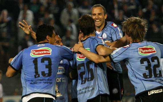 Belgrano celebra el gol ante Quilmes