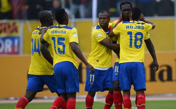 El festejo de Caicedo en Ecuador vs Chile