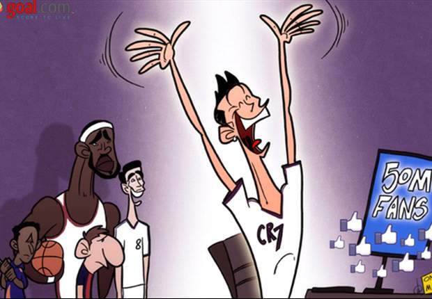 Cristiano Ronaldo llega a los 50 millones de "Me gusta" en facebook