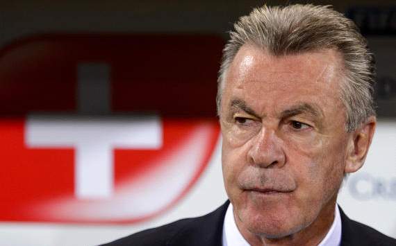 Ottmar Hitzfeld, head coach of Switzerland's national team