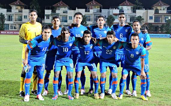 India ranked 169th in the latest FIFA rankings