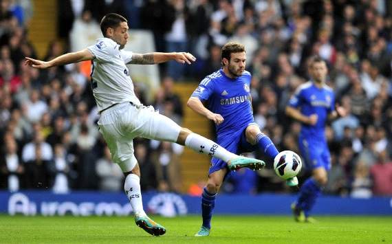 EPL: Clint Dempsey, Juan Mata - Tottenham-Chelsea