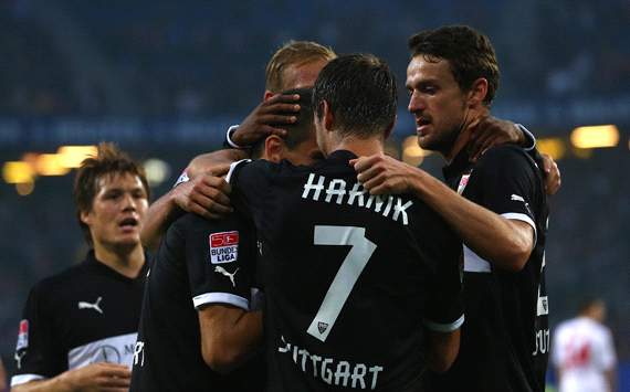 Hamburger SV v VfB Stuttgart: Martin Harnik & Christian Gentner