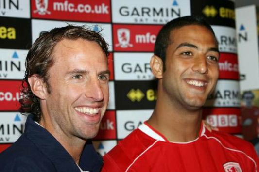 Gareth Southgate and  Ahmed Mido - Middlesbrough