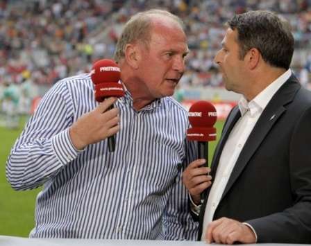 Hitzig: Münchens Uli Hoeneß contra Bremens Klaus Allofs