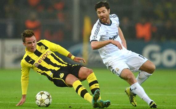 Mario Goetze, Xabi Alonso - Borussia Dortmund - Real Madrid - UCL