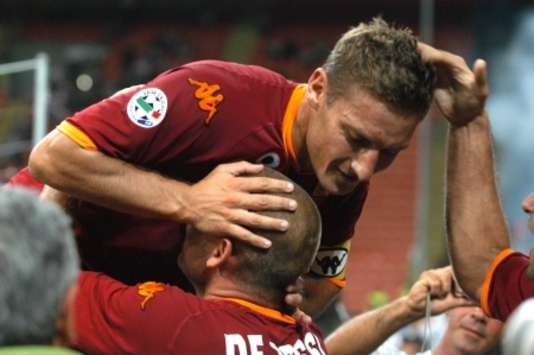 De Rossi-Totti, Roma (Foto Grazia Neri)