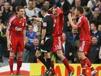 Steve Finnan, Rob Styles, Liverpool - Chelsea (PA)