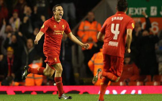 Europa League - Liverpool FC and FC Anzhi Makhachkala, Stewart Downing 