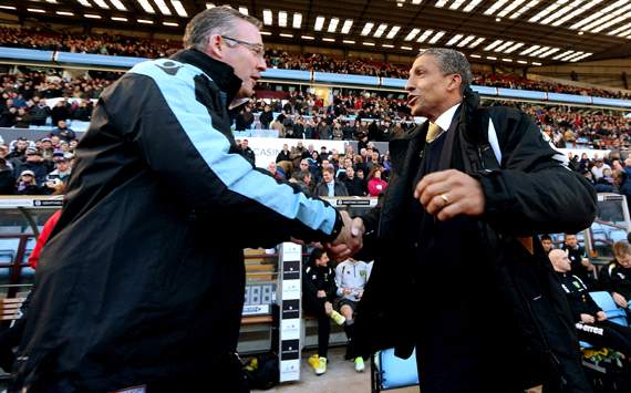 EPL; Chris Hughton; Paul Lambert; Aston Villa v Norwich City