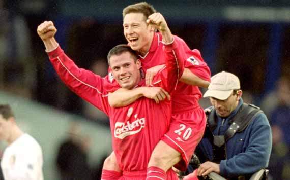 Jamie Carragher and Nick Barmby