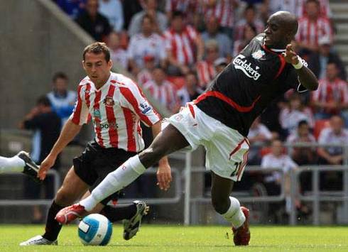 Barclays Premier League : Michael Chopra - Mohamed Sissoko , Sunderland - Liverpool (PA)
