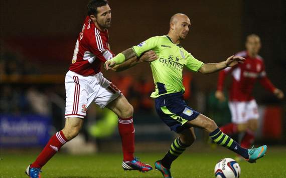 Capital One Cup - Swindon Town v Aston Villa, Stephen Ireland and Tommy Miller