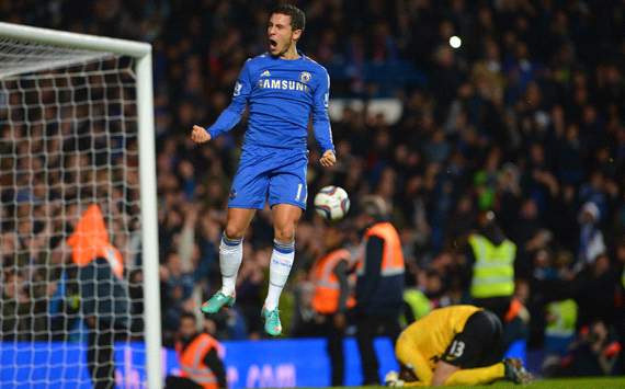 Capital One Cup, Chelsea v Manchester United, Eden Hazard