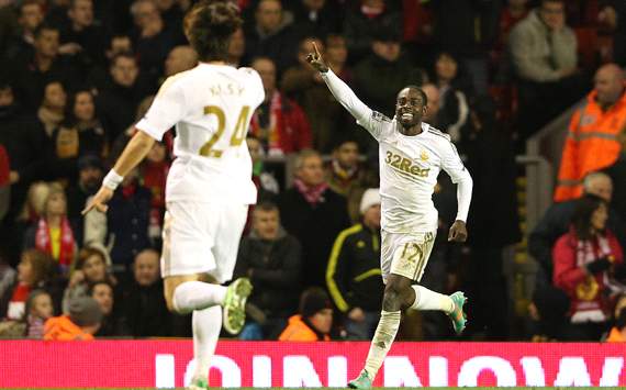 Capital One Cup, Liverpool v Swansea City, Nathan Dyer