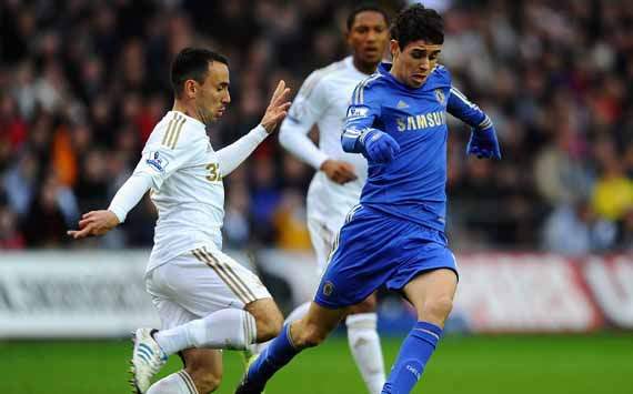 EPL; Oscar; Leon Britton; Swansea City Vs Chelsea