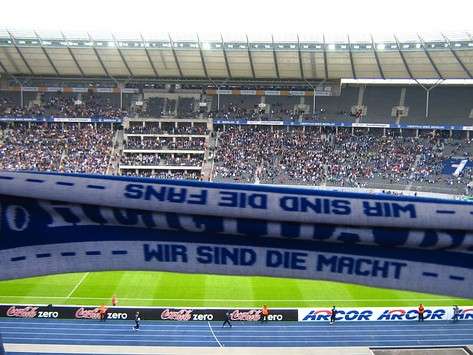 Bundesliga: Hertha BSC Berlin Fans Against Wolfsburg, Berlin (Goal.com)