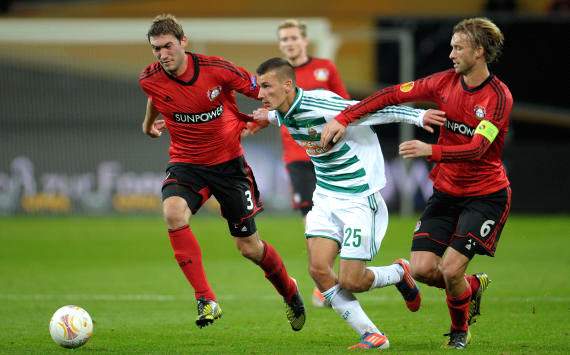 Bayer Leverkusen's Rolfes und Reinartz gegen Rapid, Europa League