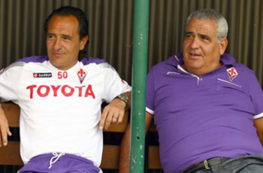 Prandelli-Corvino, Fiorentina (Foto Grazia Neri)