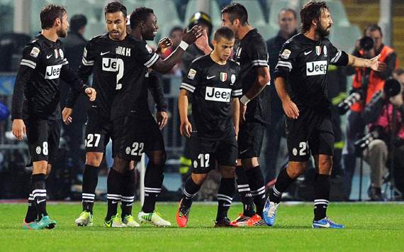 Juventus celebrating