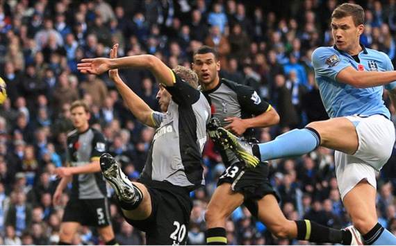 Manchester City 2-1 Tottenham_Dzeko