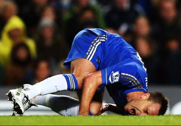 Chelsea captain Terry out for three weeks with knee injury