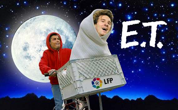 Messi, Cristiano Ronaldo, E.T.