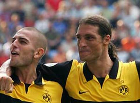 Neues BVB-Duo Petric und Klimowicz