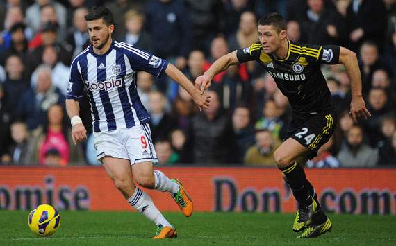 EPL - West Bromwich Albion v Chelsea, Shane Long and Gary Cahill