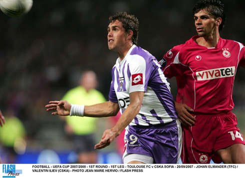 Elmander (Toulouse) vs Iliev (CSKA Sofia)