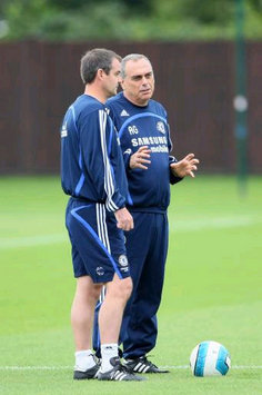 Avram Grant and Steve Clark - Chelsea (PA)