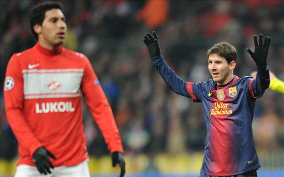 Messi; Spartak - Barcelona; Champions League 2012/2013