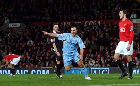 Carling Cup:Michael Mifsud, Manchester United - Coventry (PA)