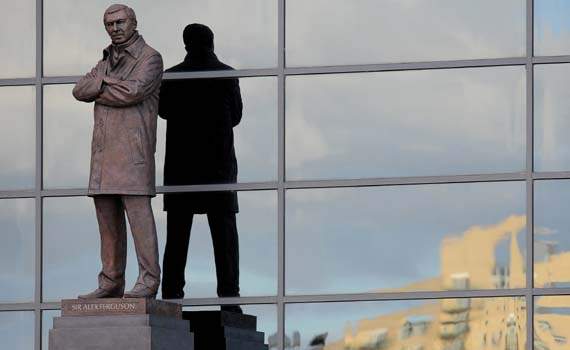 A statue of Manchester United manager Alex Ferguson
