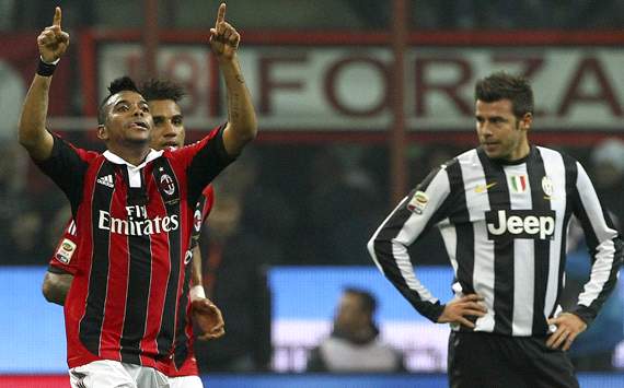 Robinho & Barzagli - Milan-Juventus - Serie A