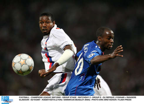 Şampiyonlar Ligi: Kader Keita (Lyon) - DaMarcus Beasley (Glasgow Rangers)