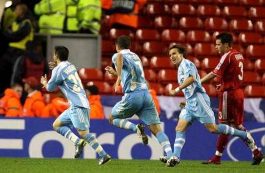 Champions League: Mathieu Valbuena, Liverpool - Olympique Marseille (PA)