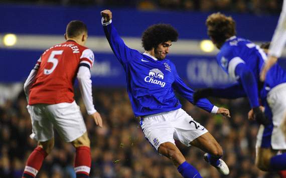 EPL: Marouane Fellaini, Everton v Arsenal