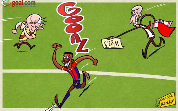 football goal cartoon