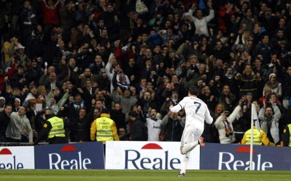 Cristiano Ronaldo celebra su gol al Atlético de Madrid
