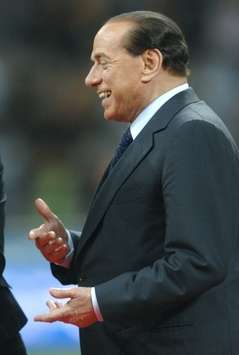 Silvio Berlusconi (Milan Başkanı) (Foto Grazia Neri)
