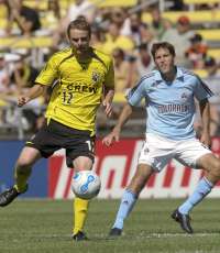 MLS: Eddie Gaven, Brandon Prideaux, Columbus Crew v. Colorado Rapids, Sep 2, 2007 (ISI)