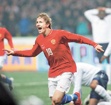 Euro 2008 Qualifier: Roman Pavluchenko - Russia