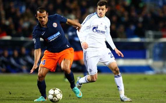 Montpellier HSC v FC Schalke 04 - UEFA Champions League - Tranquillo Barnetta v Vitorino Hilton