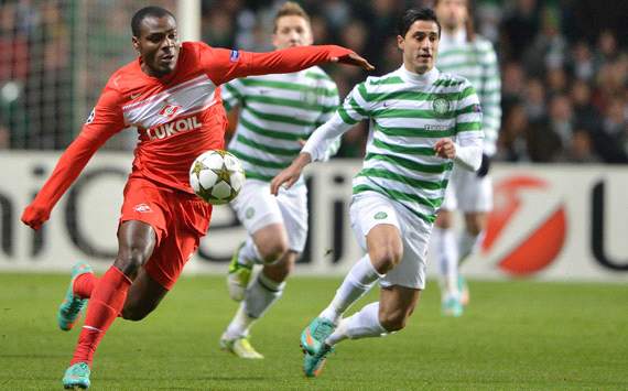 UEFA Champions League, Celtic v FC Spartak Moscow, Beram Kayal, Emamanuel Emenike